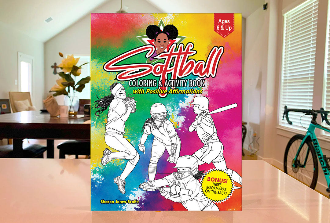 SOFTBALL Activity & Workbook w/ Affirmations image 0