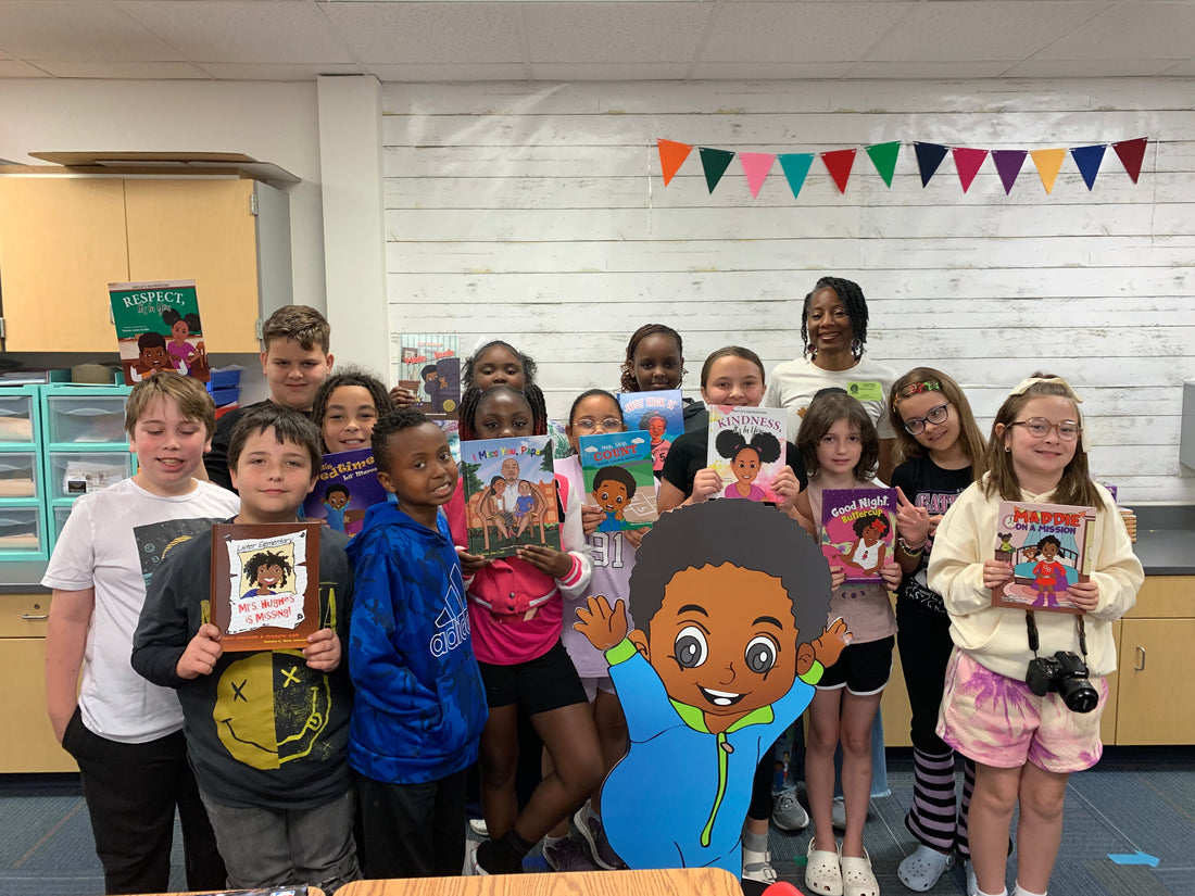Rainy Skies, Bright Minds: A Joyful Author Visit to Lacy Elementary