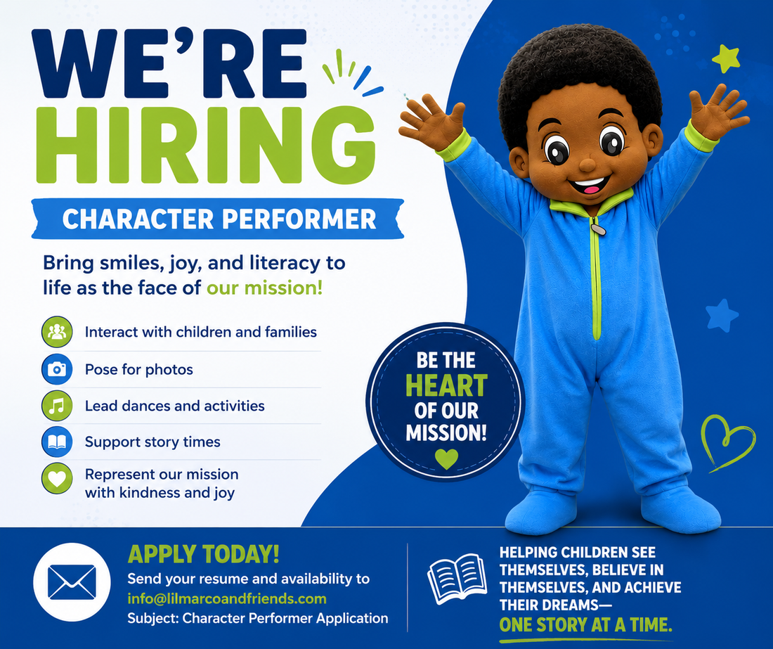 Bringing Lil’ Marco to Life: We’re Looking for Our First Character Performer